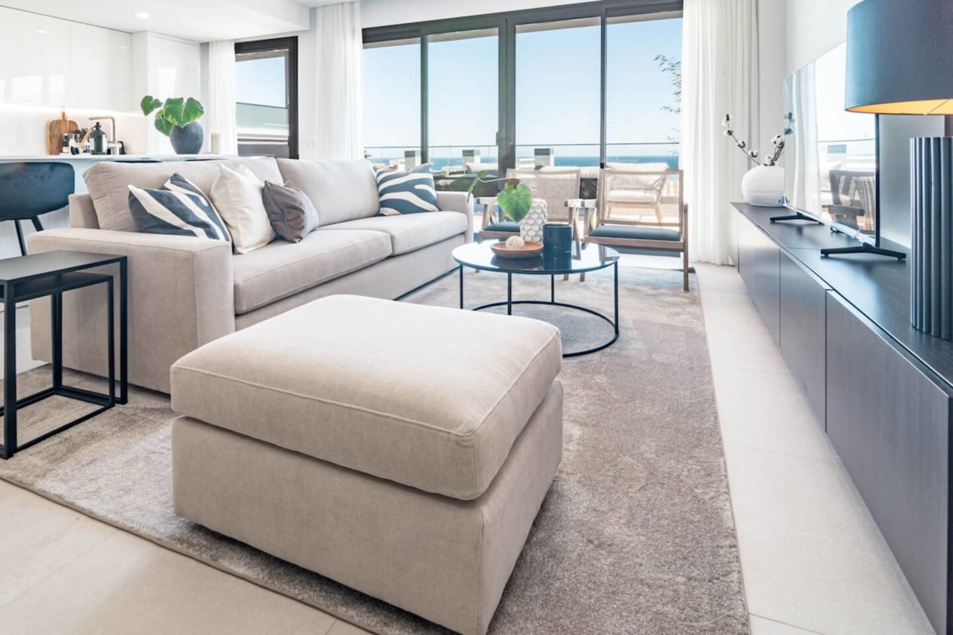 Living room opening onto the terrace — Spacious Luxury Family Home, Estepona